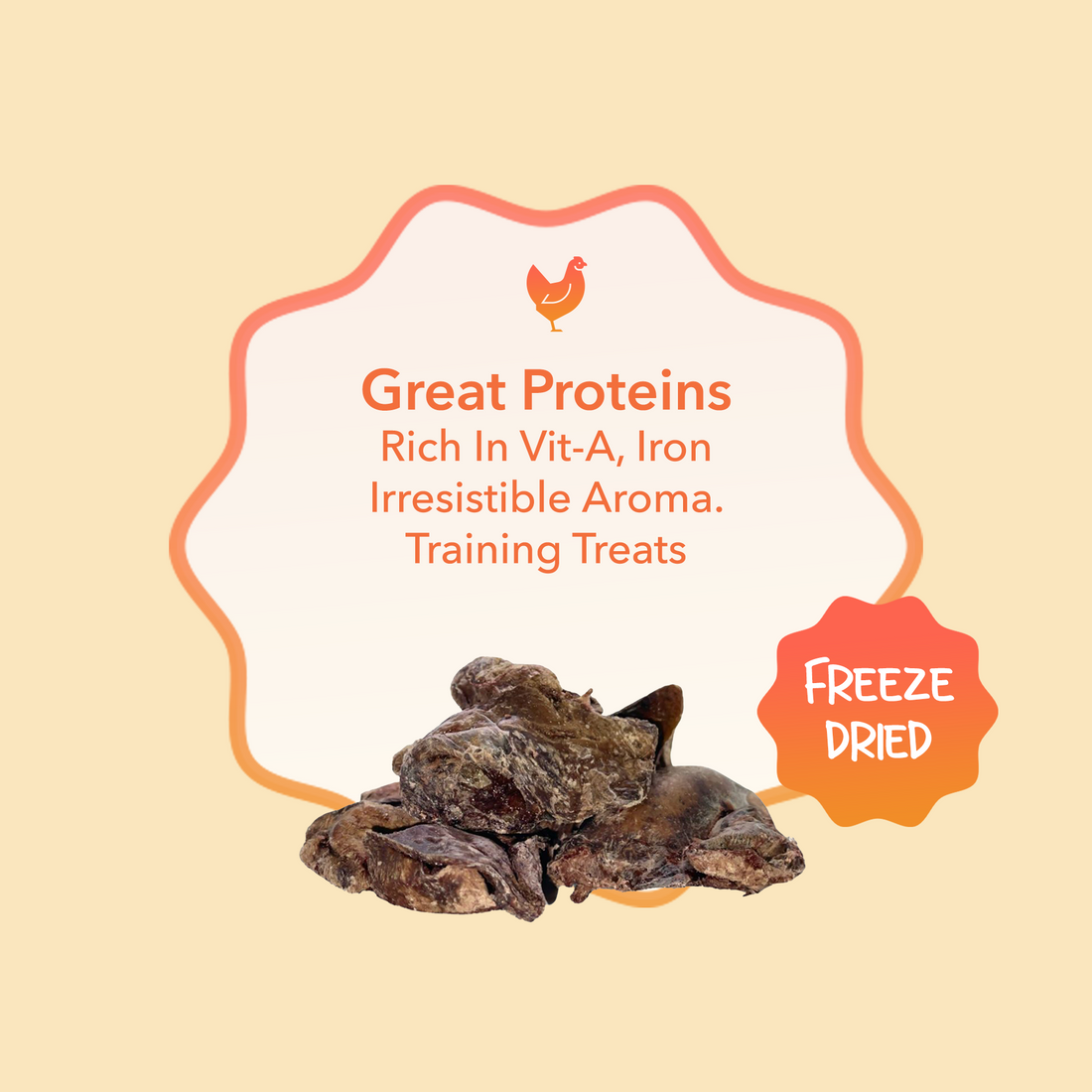 Rawr4Dogs | Zoomy Treats | Freeze-Dried Chicken Livers | 45 GMS