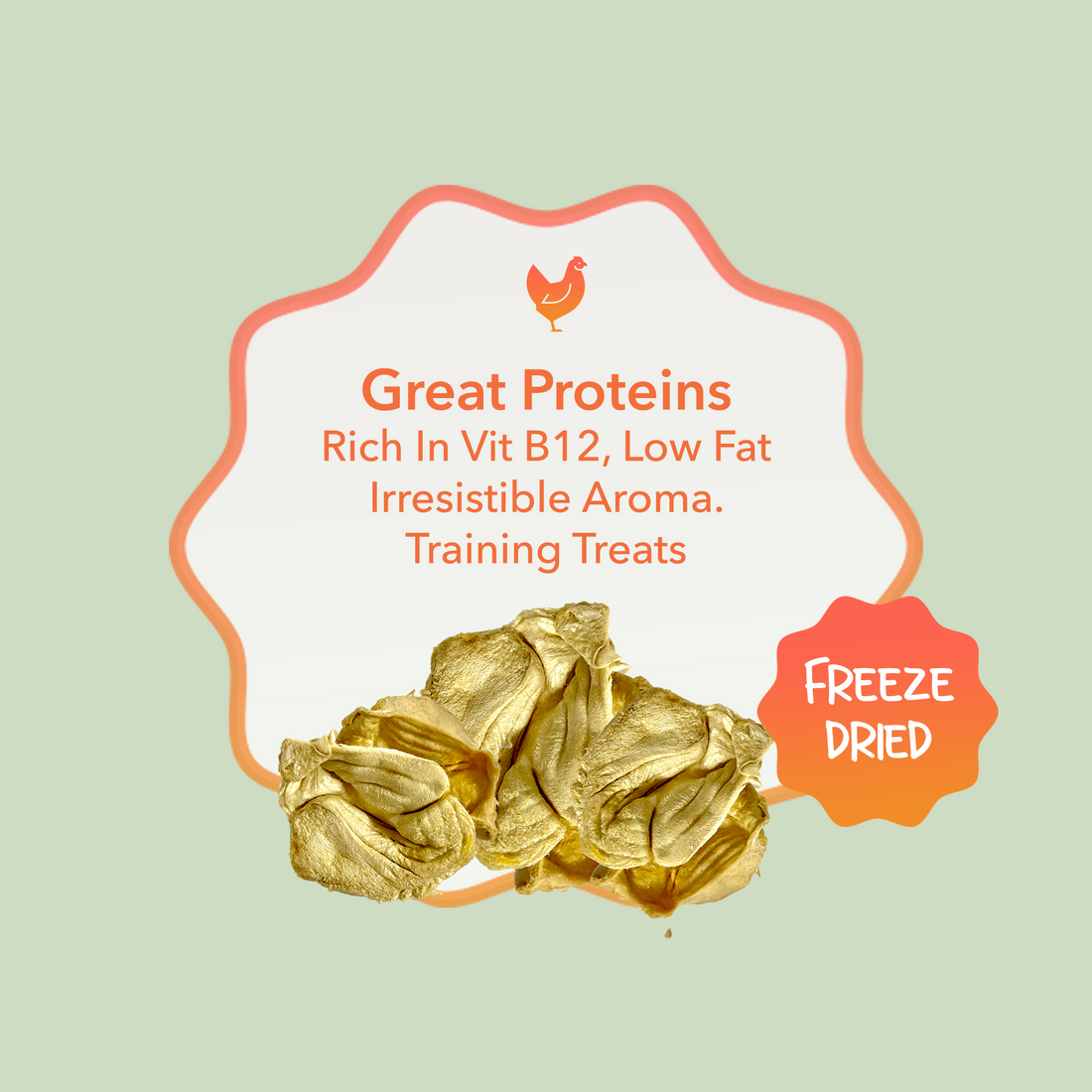 Rawr4Dogs | Zoomy Treats | Freeze-Dried Chicken Gizzards | 60 GMS