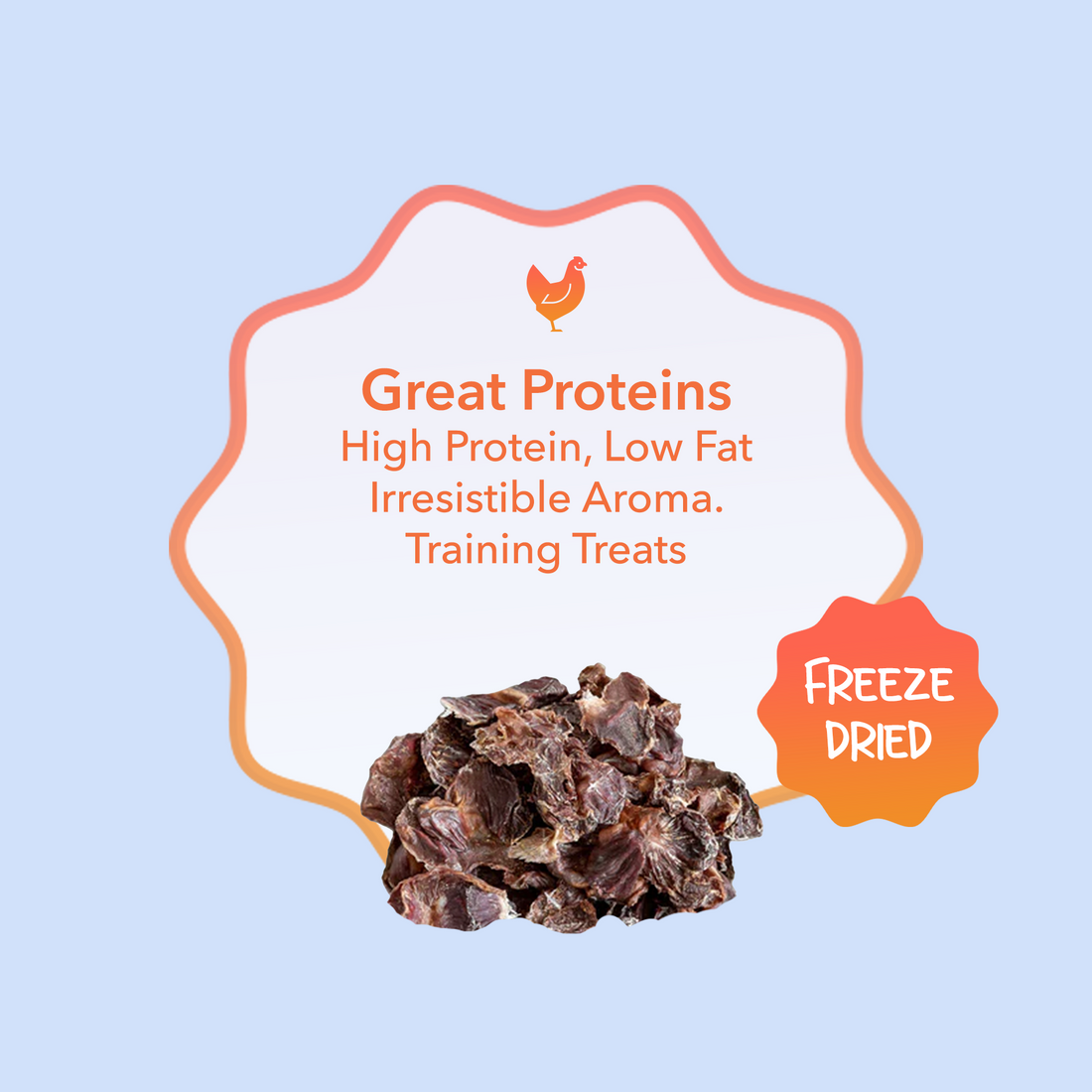 Rawr4Dogs | Zoomy Treats | Freeze-Dried Chicken Hearts | 60 GMS
