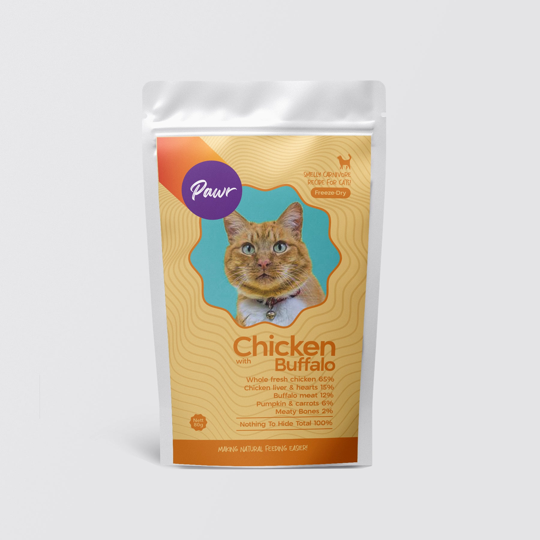 Pawr4Cats | Freeze-Dried Meals | Chicken & Buffalo