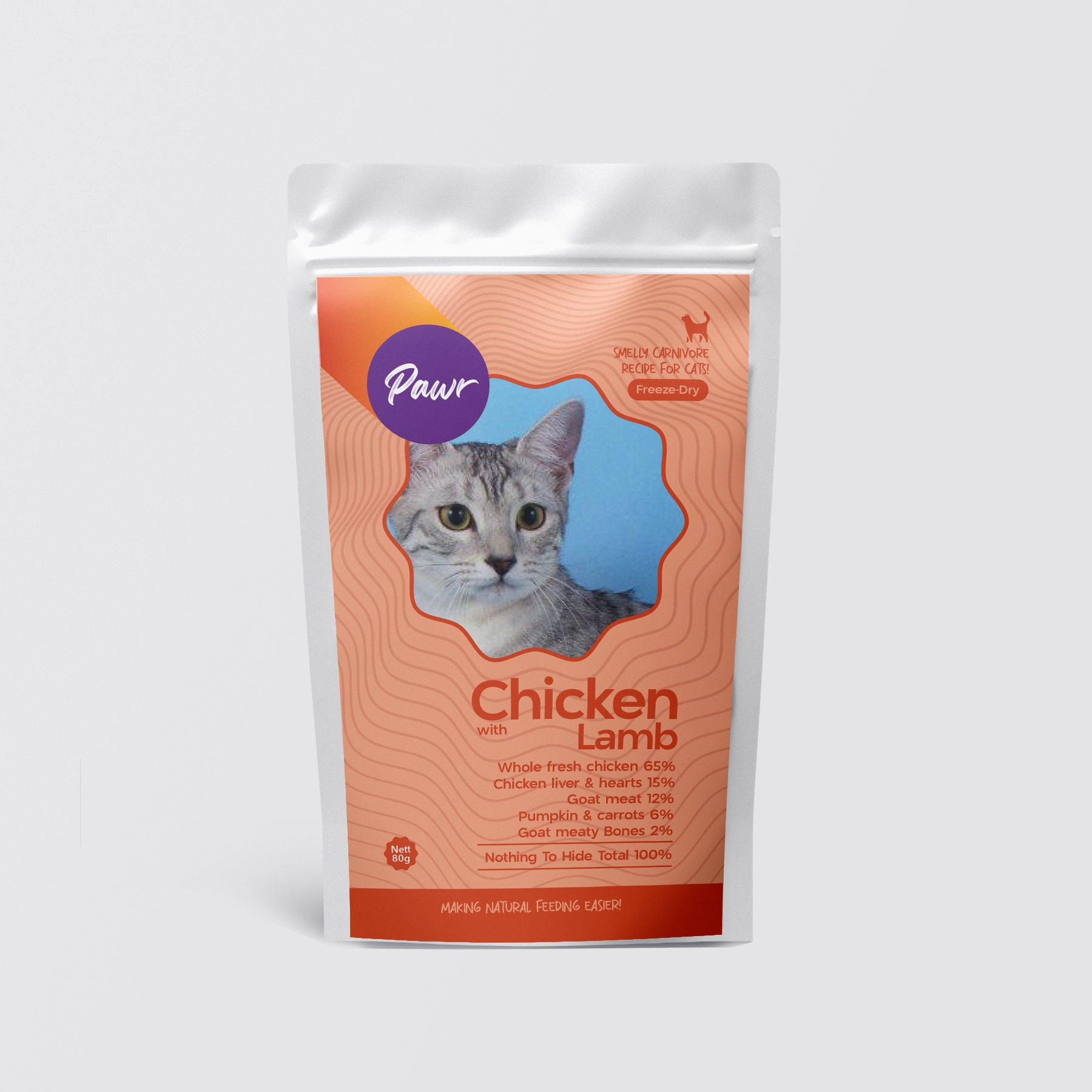 Pawr4Cats | Freeze-Dried Meals | Chicken & Lamb