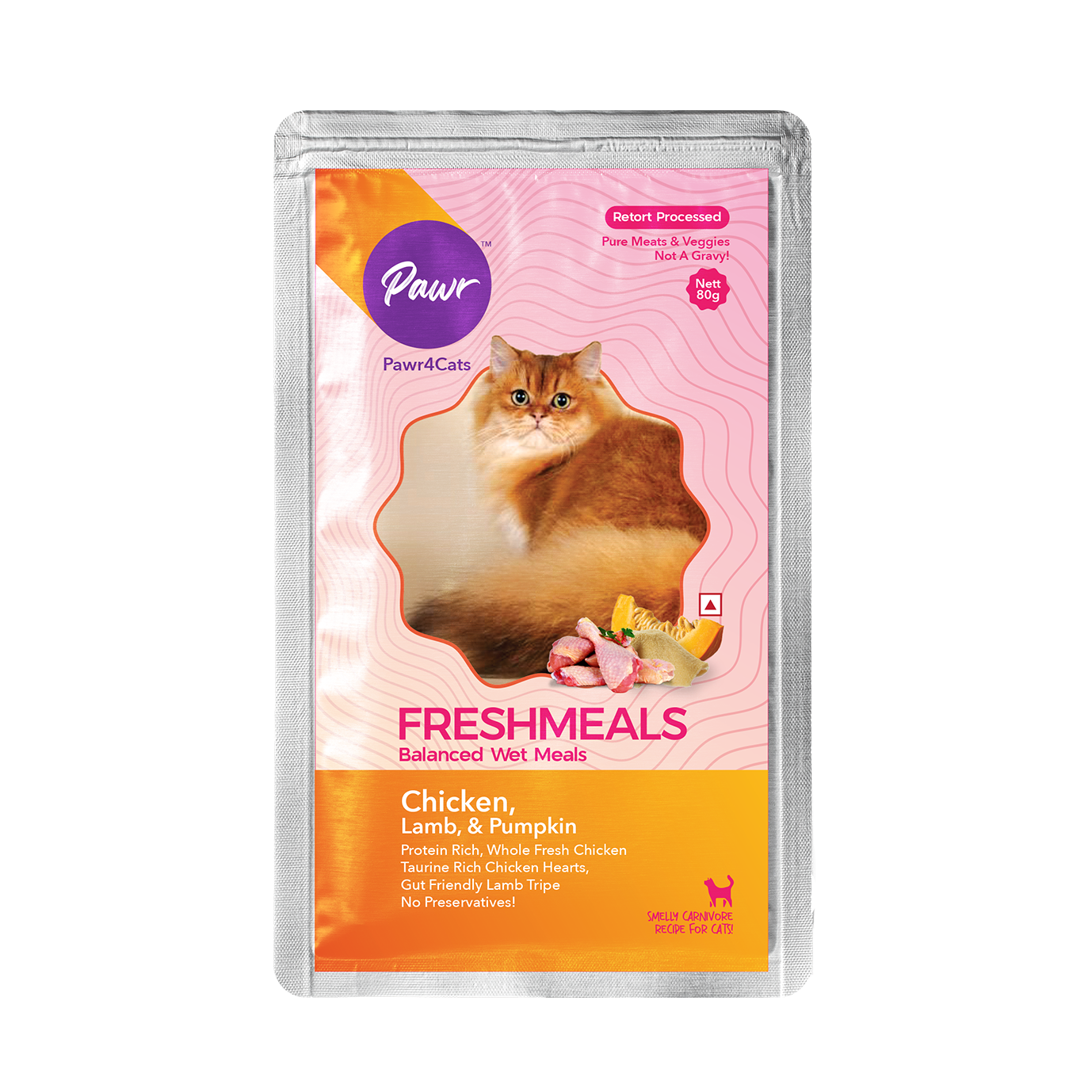 Pawr4Cats | FreshMeals | Chicken, Lamb & Veggies