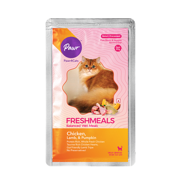 Pawr4Cats | FreshMeals | Chicken, Lamb & Veggies