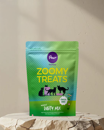 Pawr4Cats | Zoomy Treats | Freeze-Dried Party Mix | 60 GMS