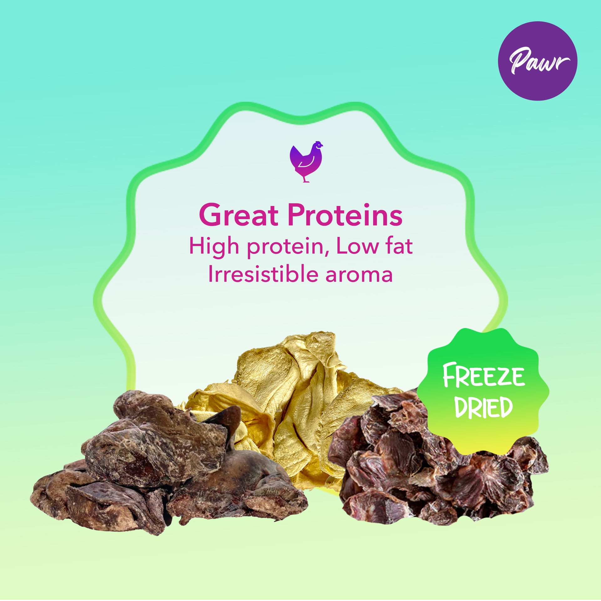 Pawr4Cats | Zoomy Treats | Freeze-Dried Party Mix | 60 GMS