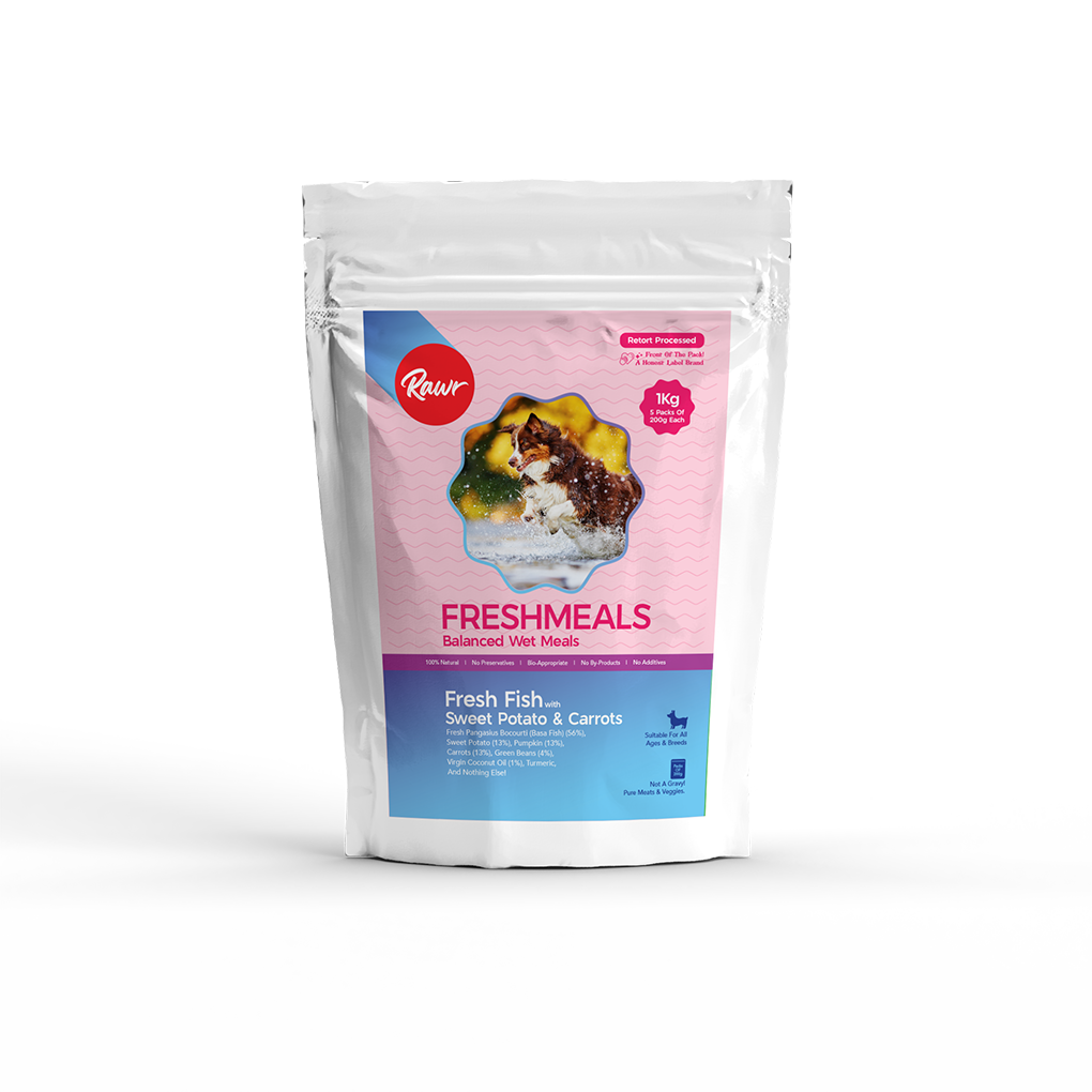 Rawr4Dogs | FreshMeals | Gentle Cooked Wet Meals | Fish, Sweet Potato, Carrots