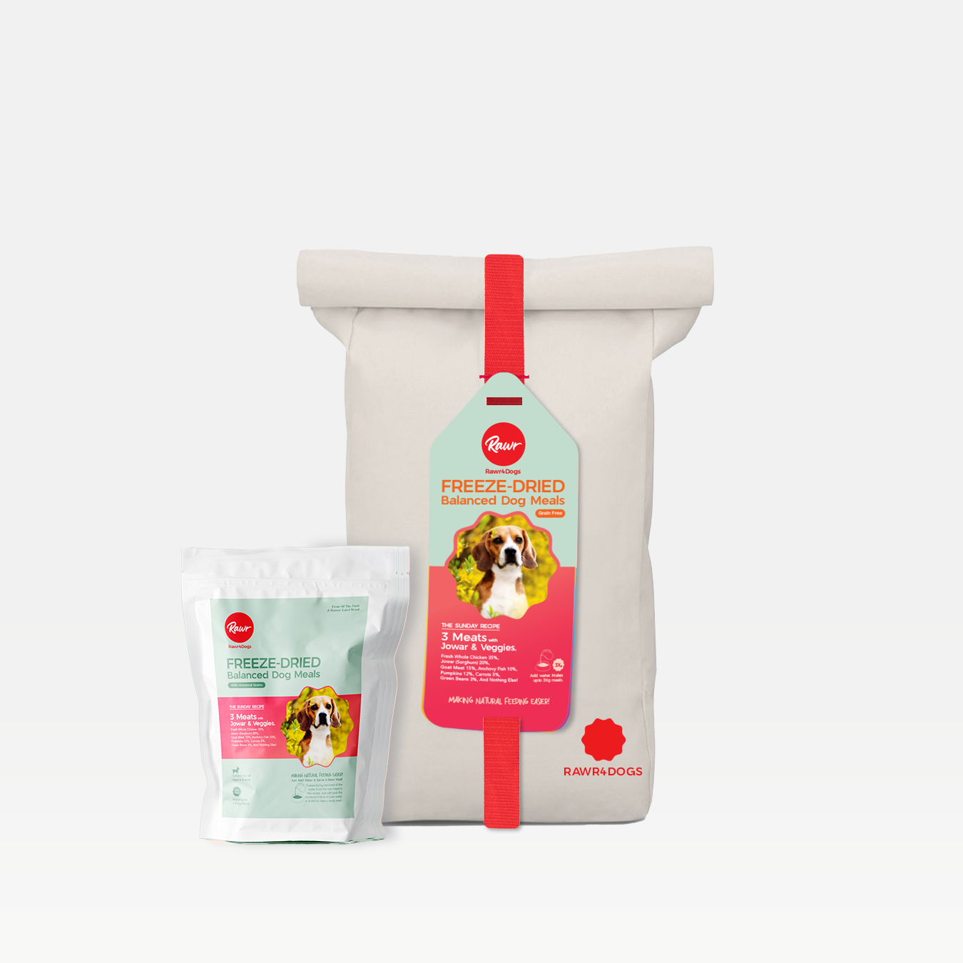 Rawr4Dogs | Complete Freeze-Dried Meals | FieldFest | 3 Meats, Jowar, & Veggies