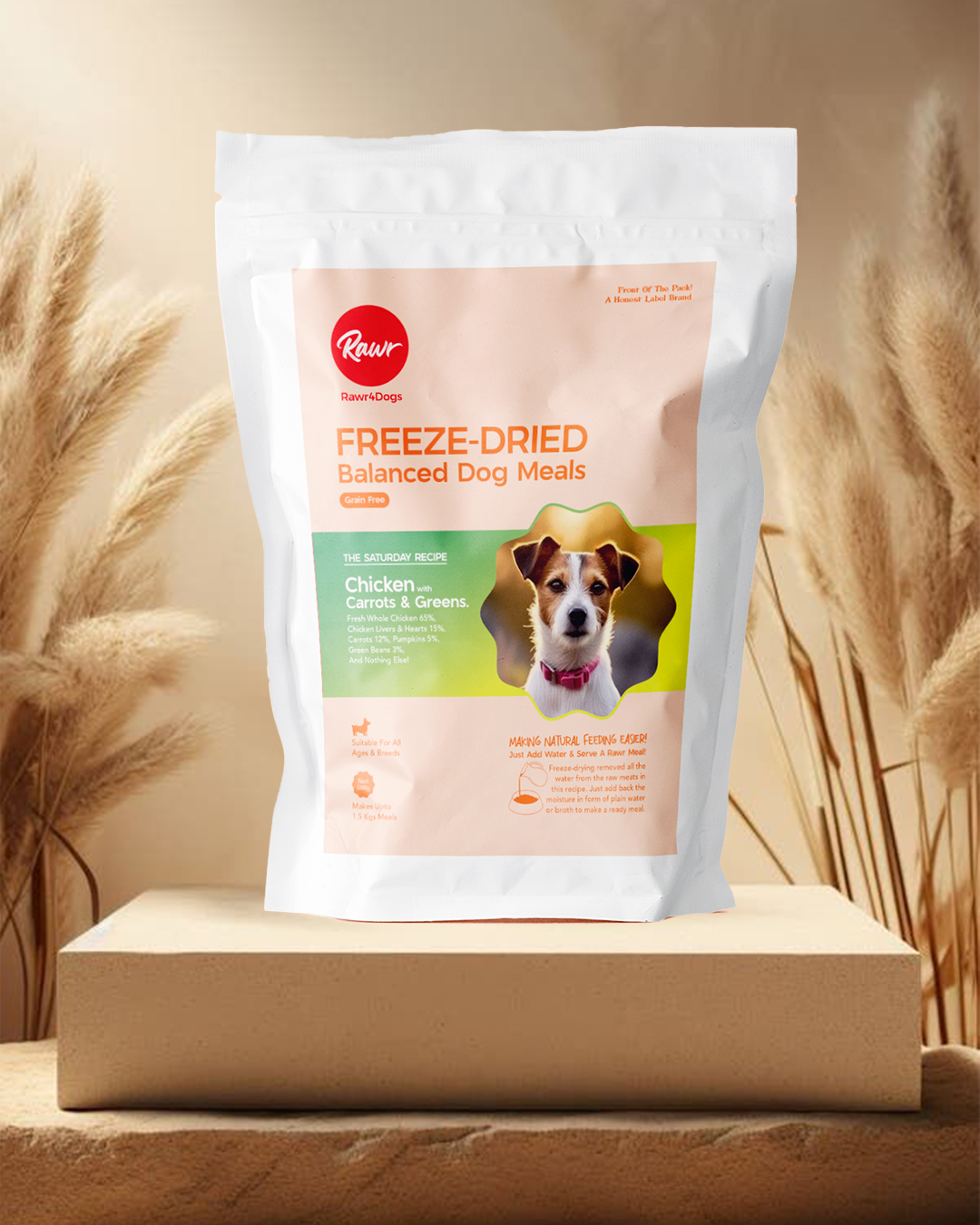 Rawr4Dogs | Complete Freeze-Dried Meals | FreeRun | Chicken, Carrots & Greens