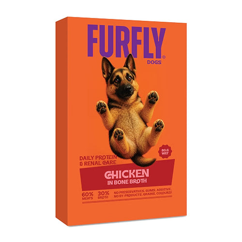 FurFly Dog | Chicken in Bone Broth - Dog Wet Food Pouches | 80Gms