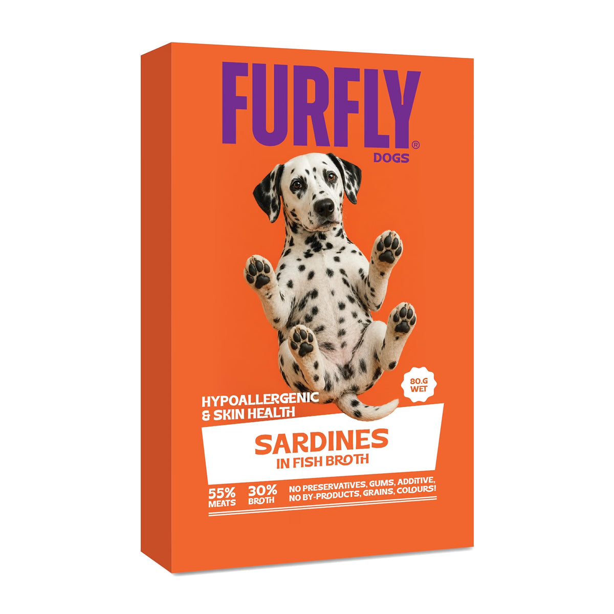 FurFly Dogs | Sardine in Ocean Fish Broth Dog Wet Food | Hypoallergenic Recipe | 80 gms
