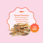 Rawr4Dogs | Zoomy Treats | Sun-Dried Golden Anchovy Fish | 60 GMS