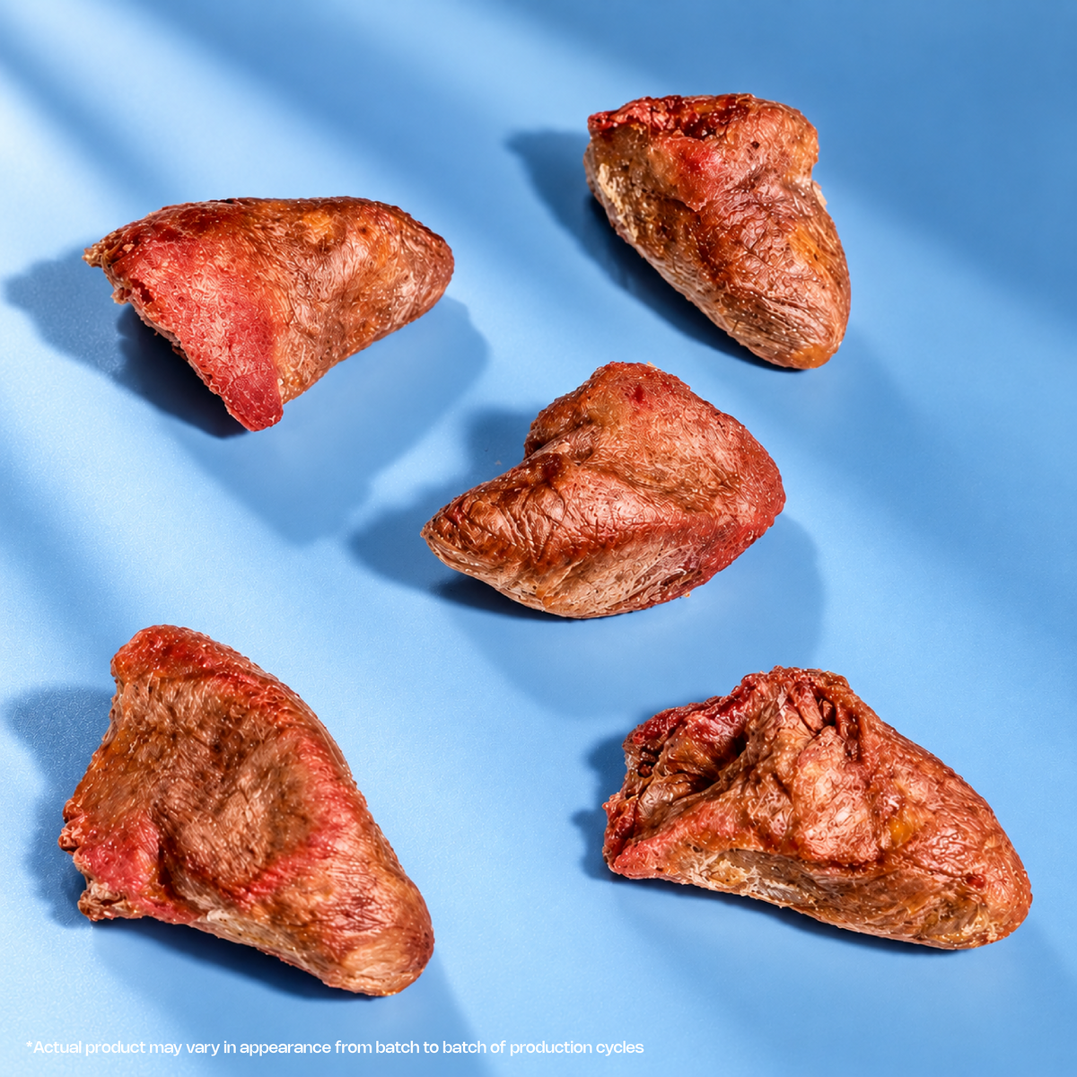 Freeze-dried heart chunks from rawr4dogs zoomy treats