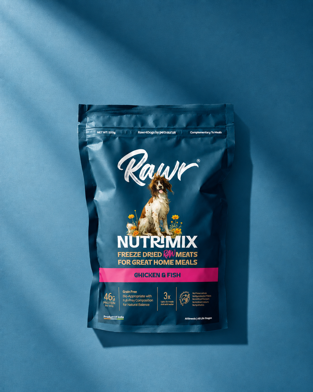 Rawr4Dogs | Nutrimix Freeze-Dried | 100% Meat Toppers | Chicken & Fish