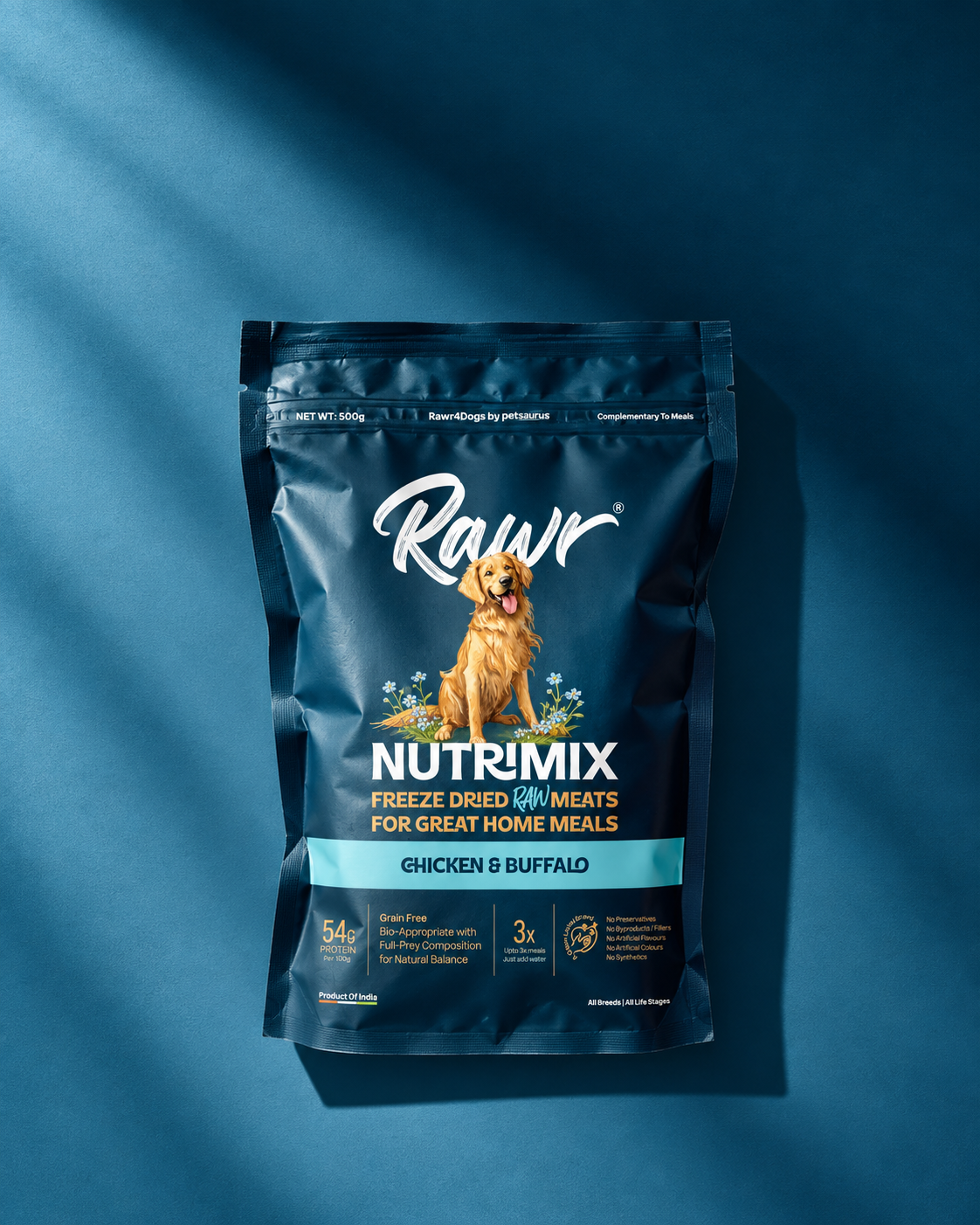Rawr4Dogs | Nutrimix Freeze-Dried | 100% Meat Toppers | Chicken & Buffalo