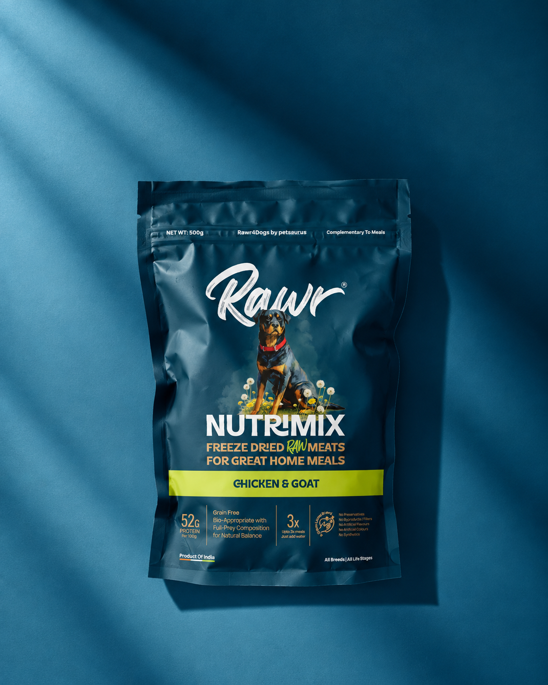 Rawr4Dogs | Nutrimix Freeze-Dried | 100% Meat Toppers | Chicken & Goat