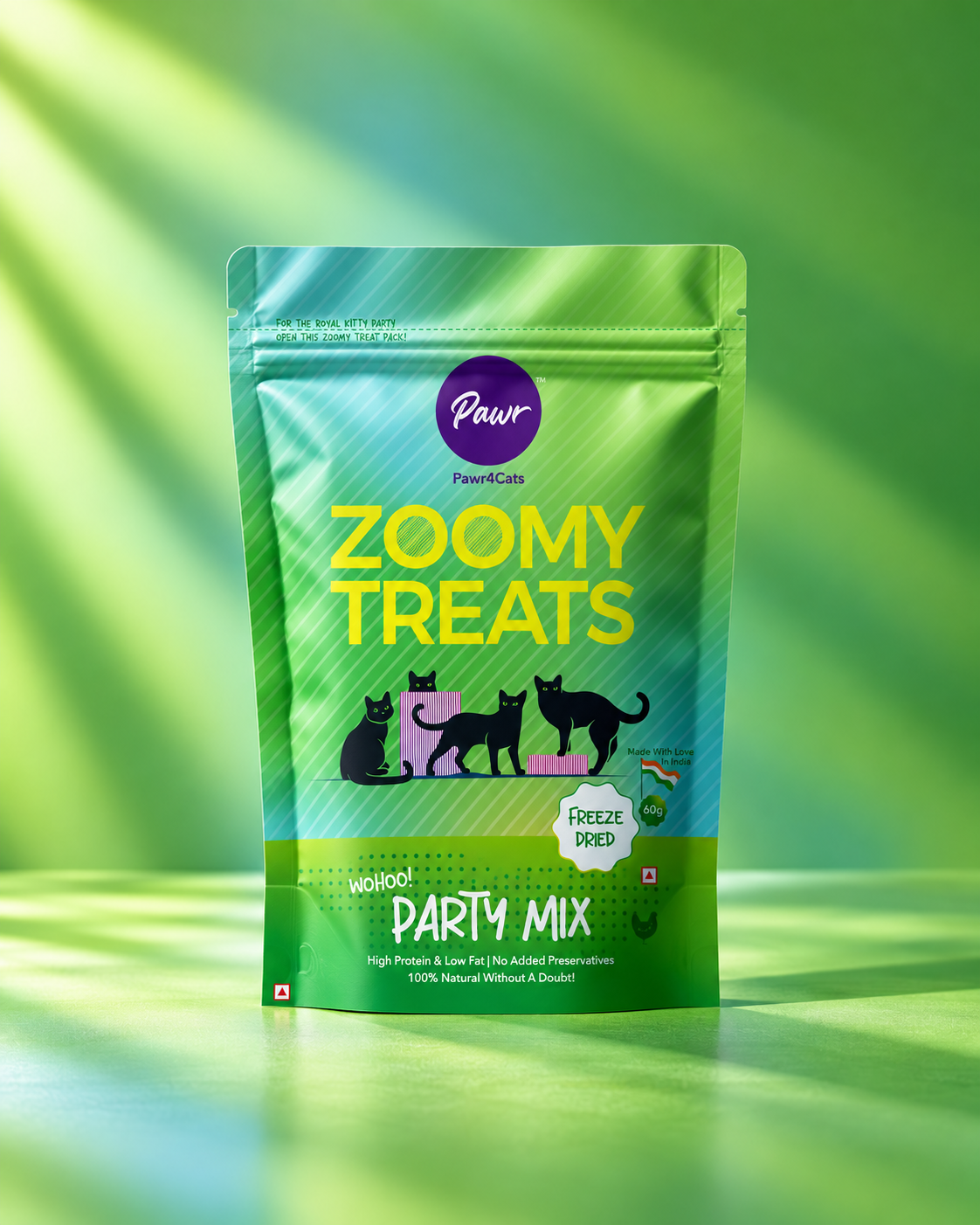 Pawr4Cats | Zoomy Treats | Freeze-Dried Party Mix | 45 GMS