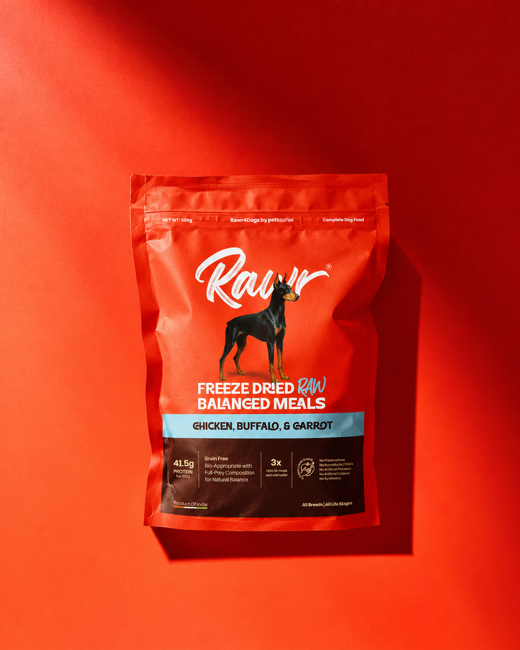 Rawr4Dogs | Complete Freeze-Dried Meals | PastureBound | Chicken, Buffalo and Carrots