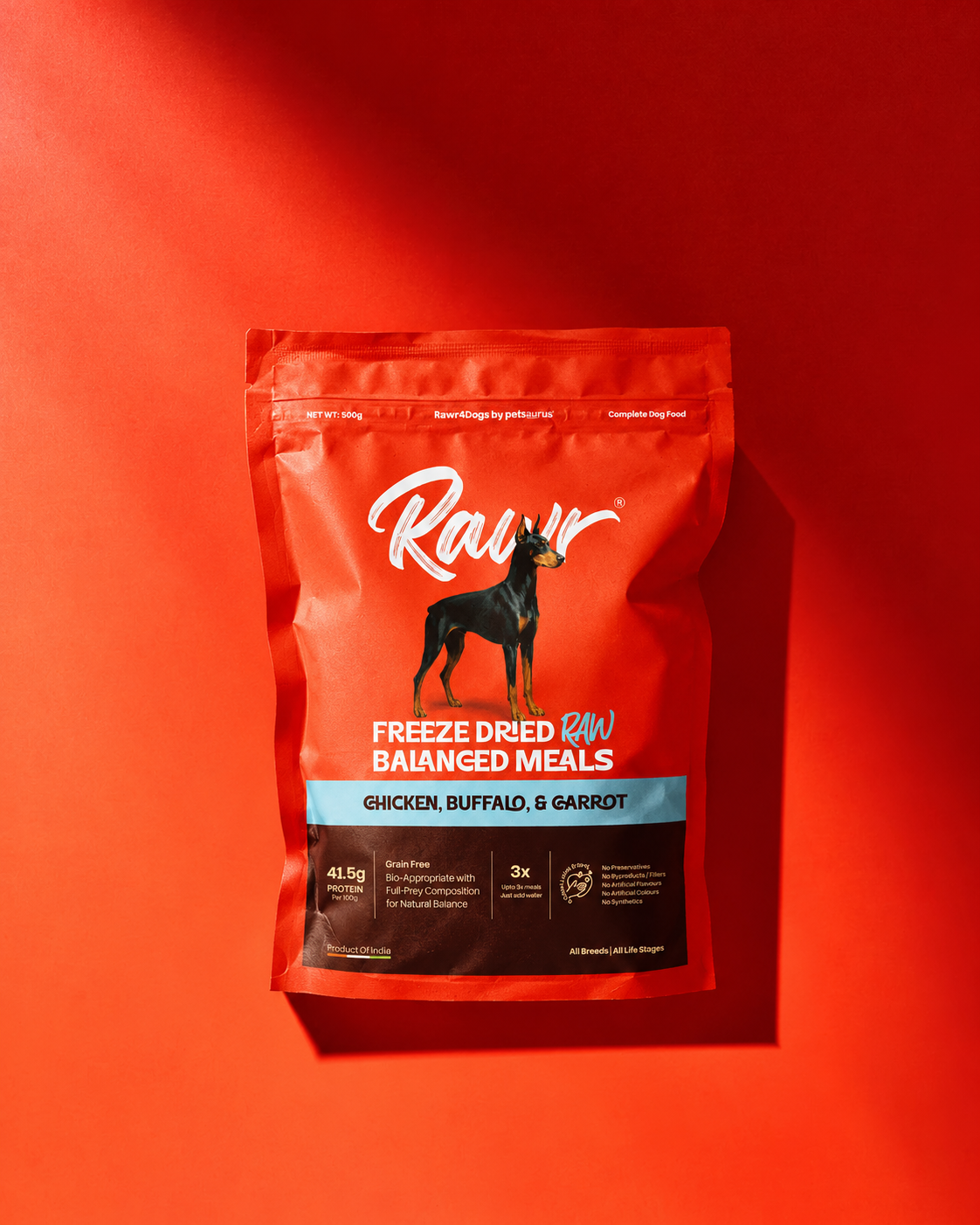 Rawr4Dogs | Complete Freeze-Dried Meals | PastureBound | Chicken, Buffalo and Carrots