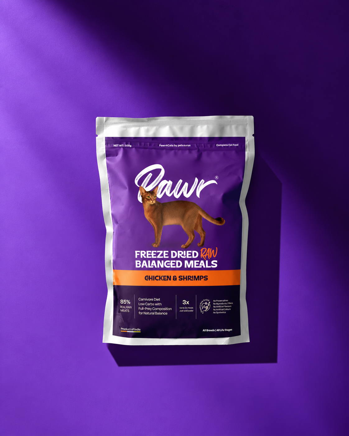 Pawr4Cats | Freeze-Dried Meals | Chicken & Shrimps