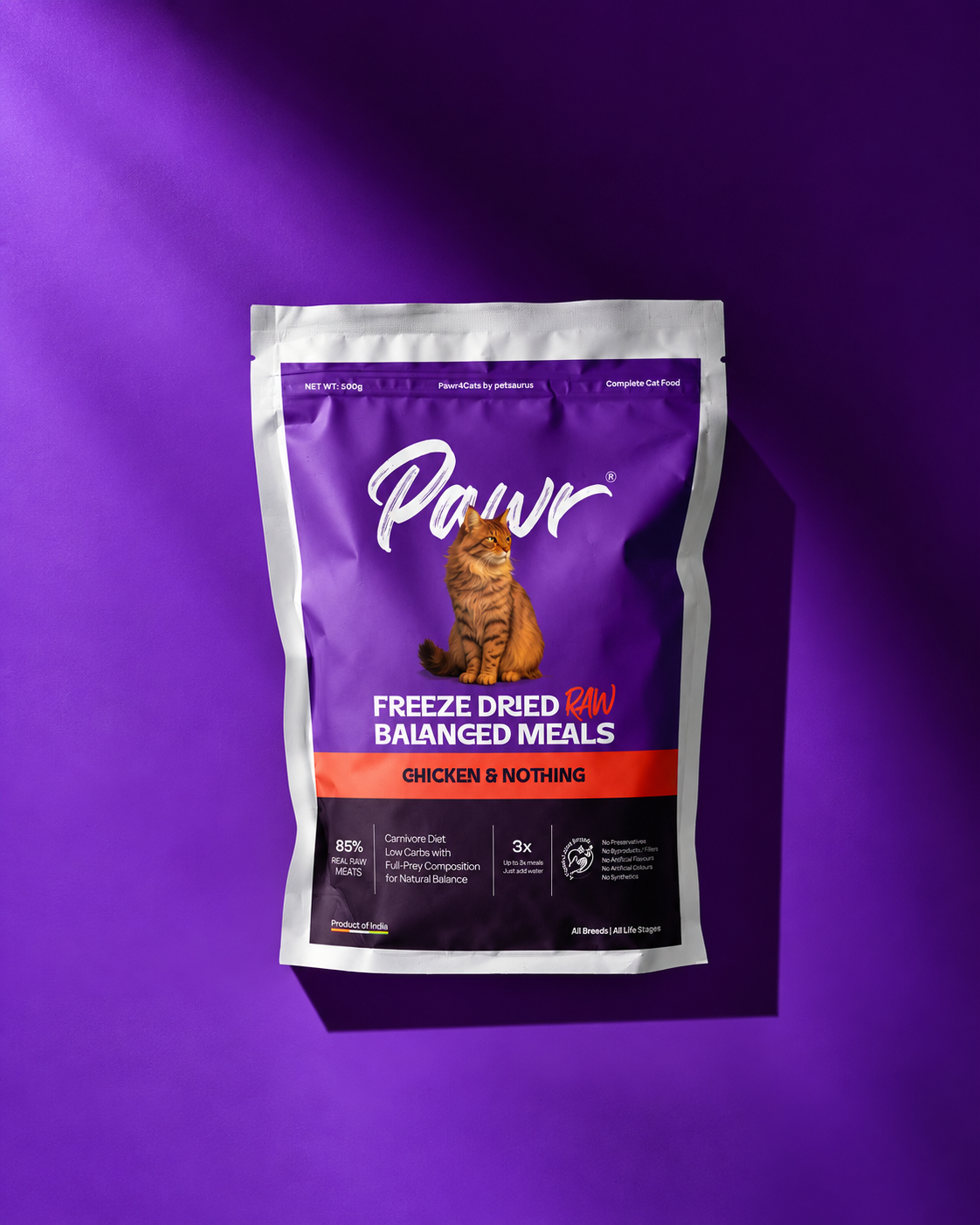Pawr4Cats | Freeze-Dried Meals | Chicken & Nothing