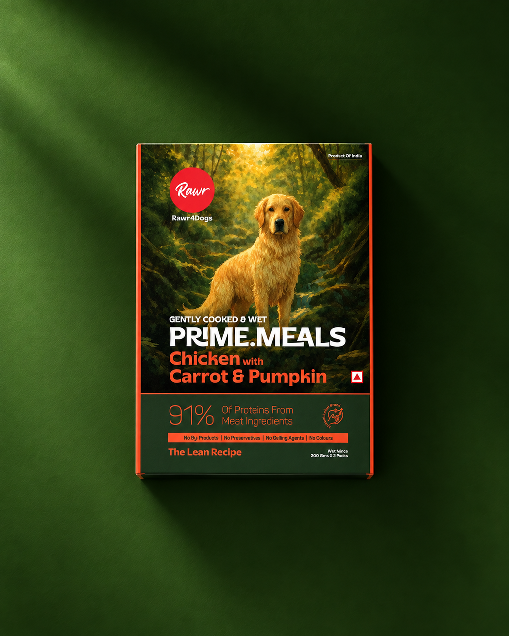 Rawr4Dogs | FreshMeals | Gentle Cooked Wet Meals | Chicken, Pumpkin, Carrot