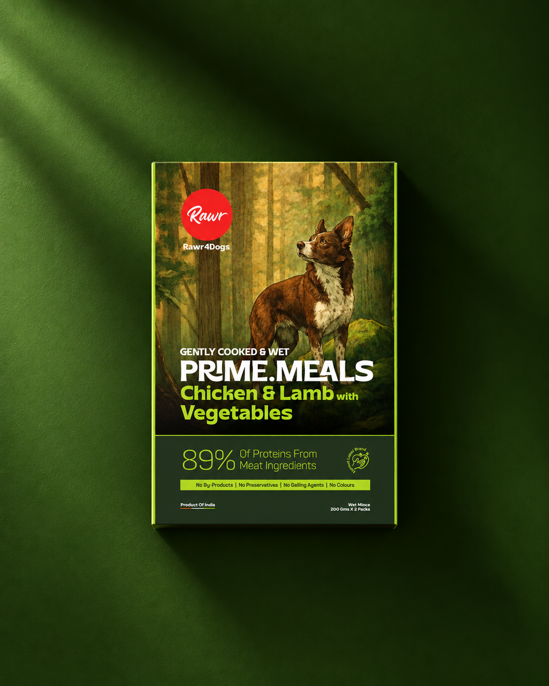 Rawr4Dogs | PrimeMeals | Gently Cooked Wet Meals | Chicken, Lamb & Veggies