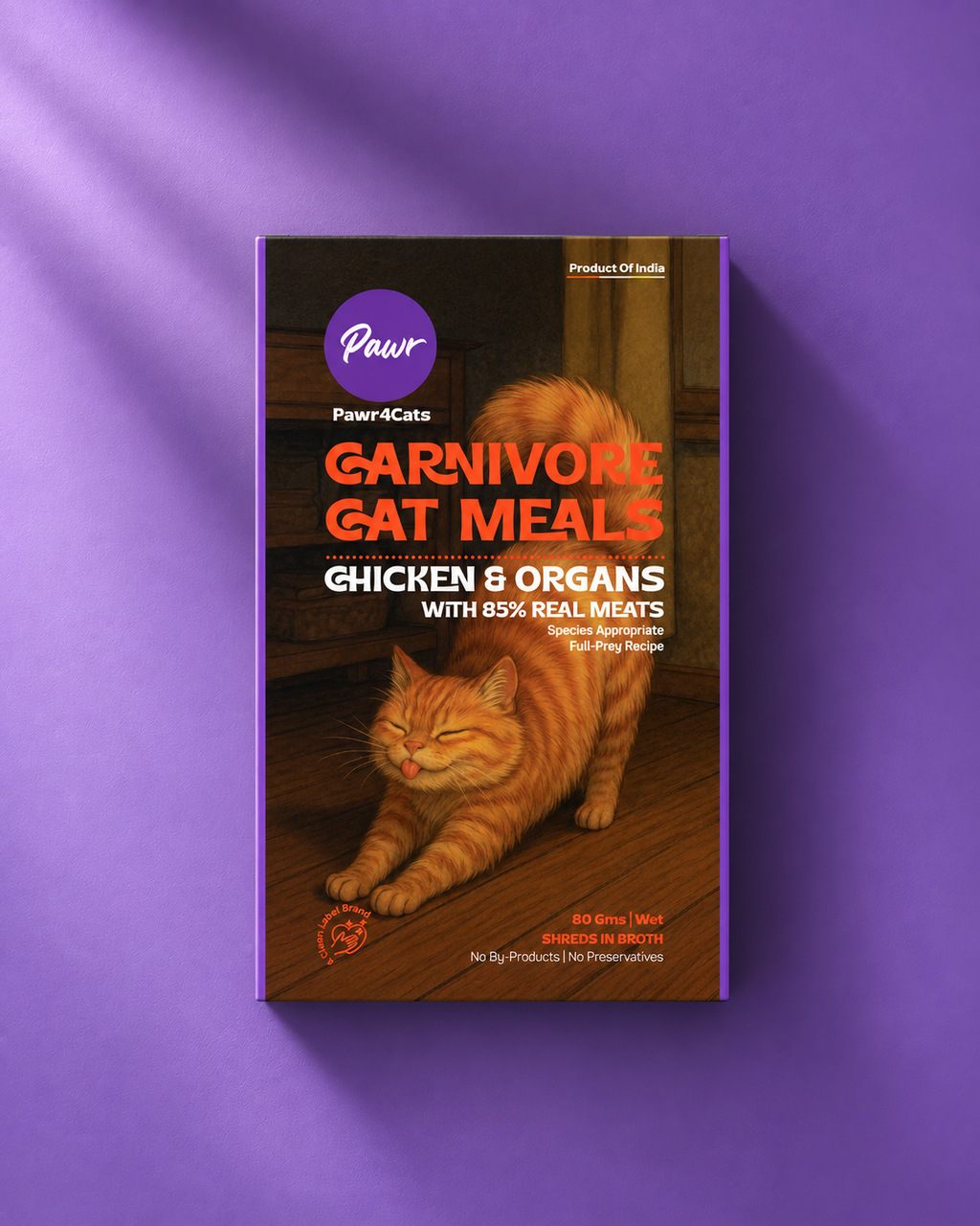 Pawr4Cats | FreshMeals | Chicken, Organs & Pumpkins