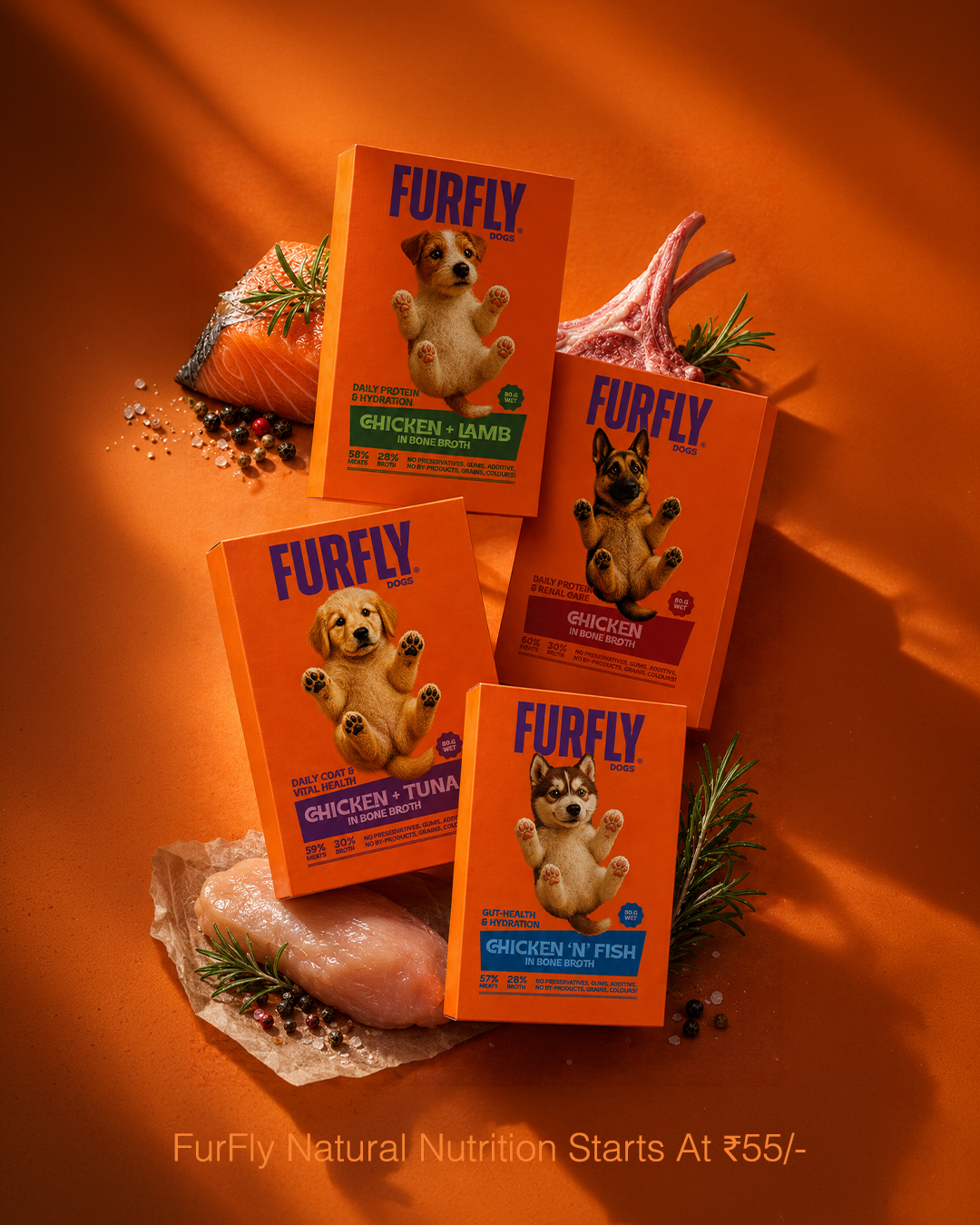 FurFly Dogs Trial | 4 Recipes | 2 Pack Each