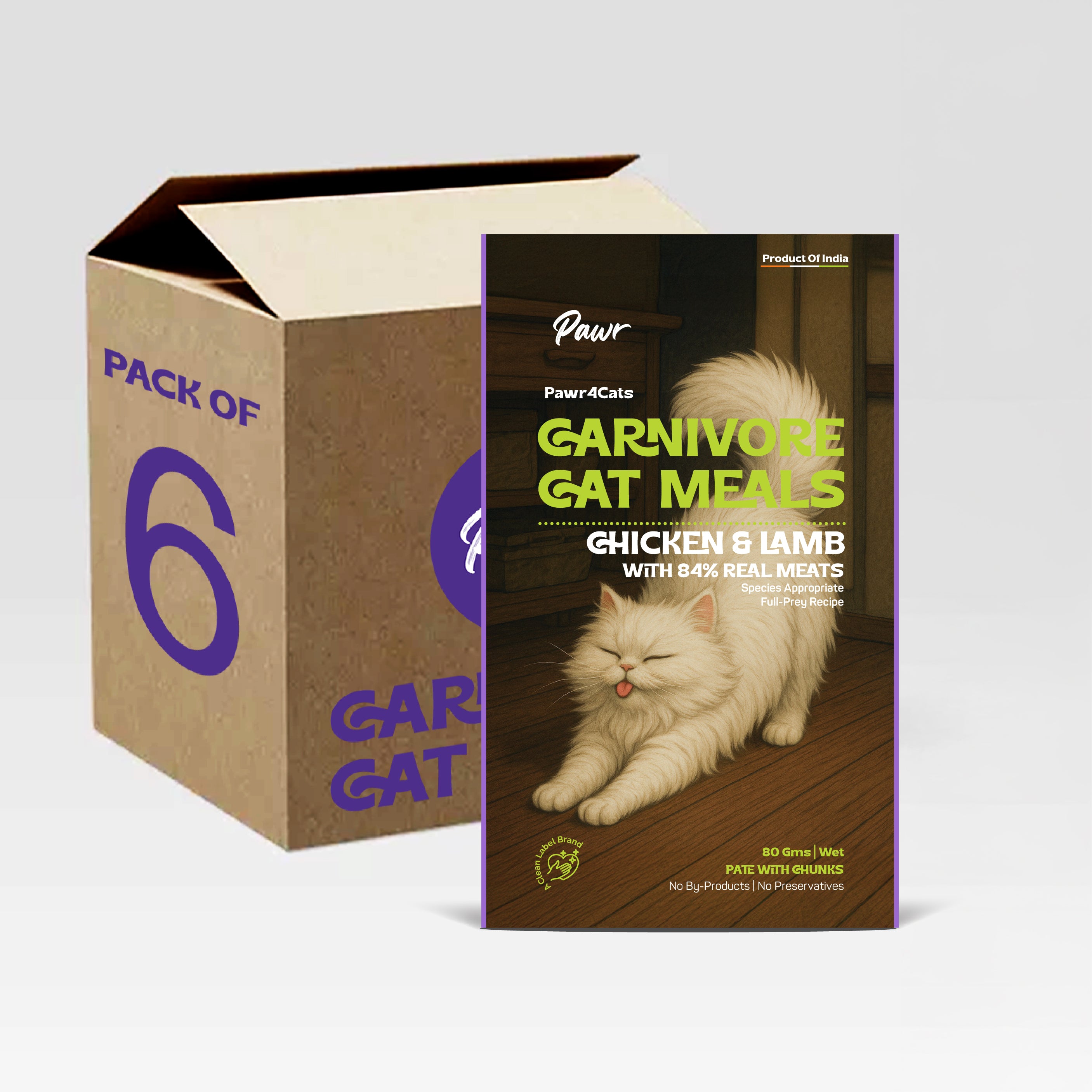 Pawr4Cats | FreshMeals | Chicken, Lamb & Veggies