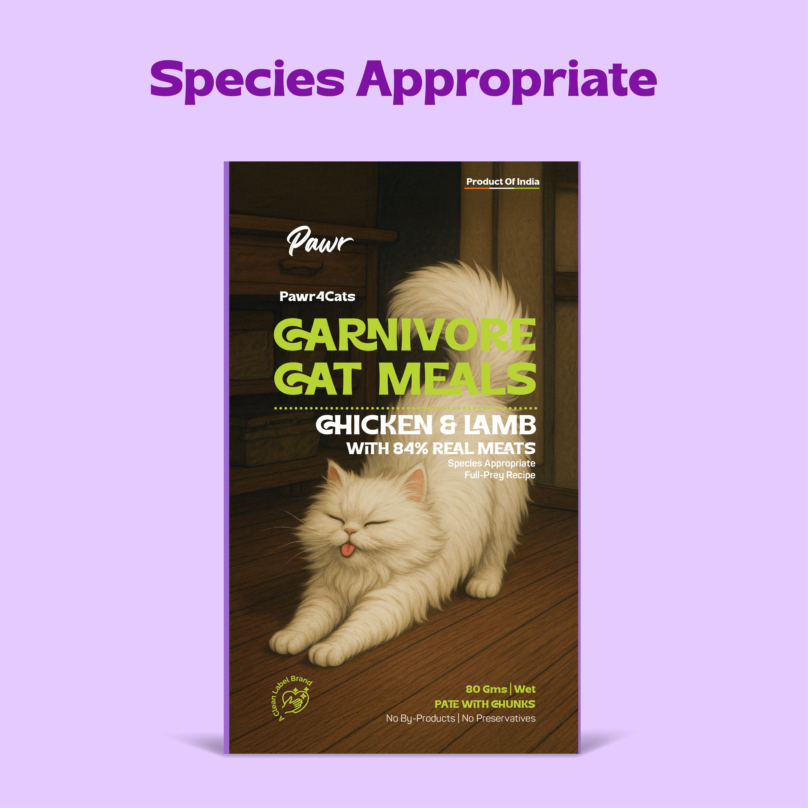 Pawr4Cats | FreshMeals | Chicken, Lamb & Veggies