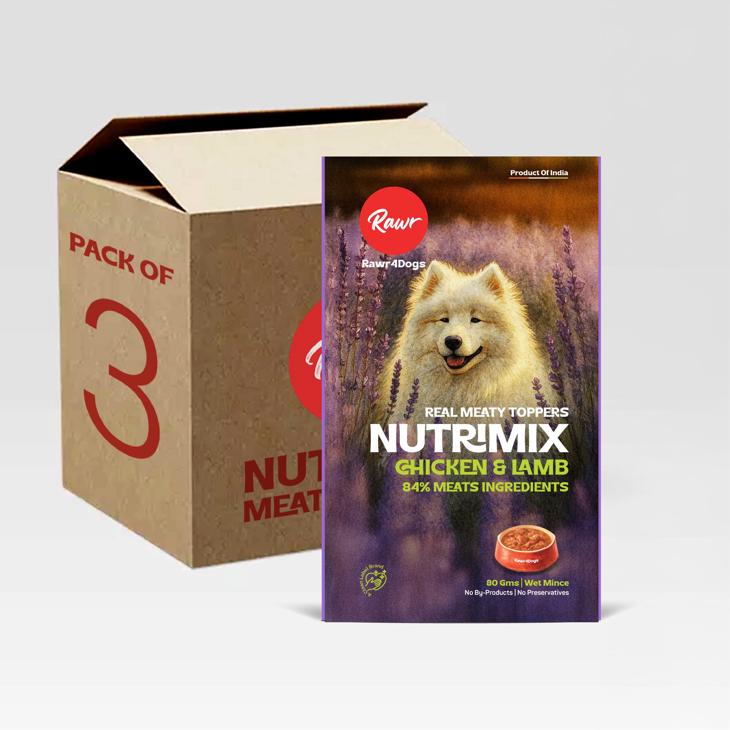Rawr4Dogs | Nutrimix (Wet) | Meaty Toppers | Chicken & Lamb