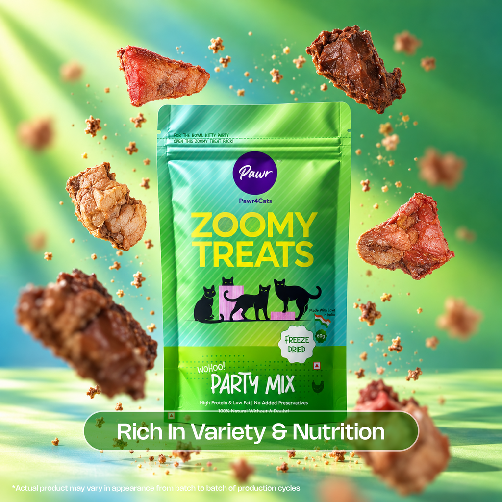 Pawr4Cats | Zoomy Treats | Freeze-Dried Party Mix | 45 GMS