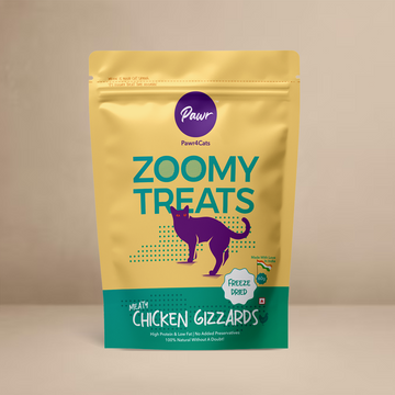 Pawr4Cats | Zoomy Treats | Freeze-Dried Chicken Gizzards | 60 GMS
