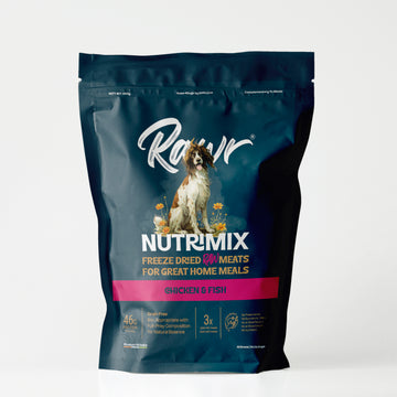 Rawr4Dogs | Nutrimix Freeze-Dried | 100% Meat Toppers | Chicken & Fish