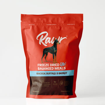 Rawr4Dogs | Complete Freeze-Dried Meals | PastureBound | Chicken, Buffalo and Carrots